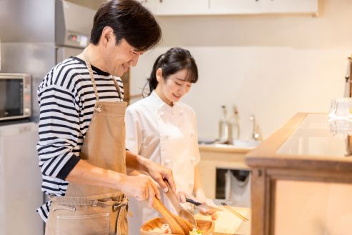 【紹介】お洒落なホテルレストランで調理補助